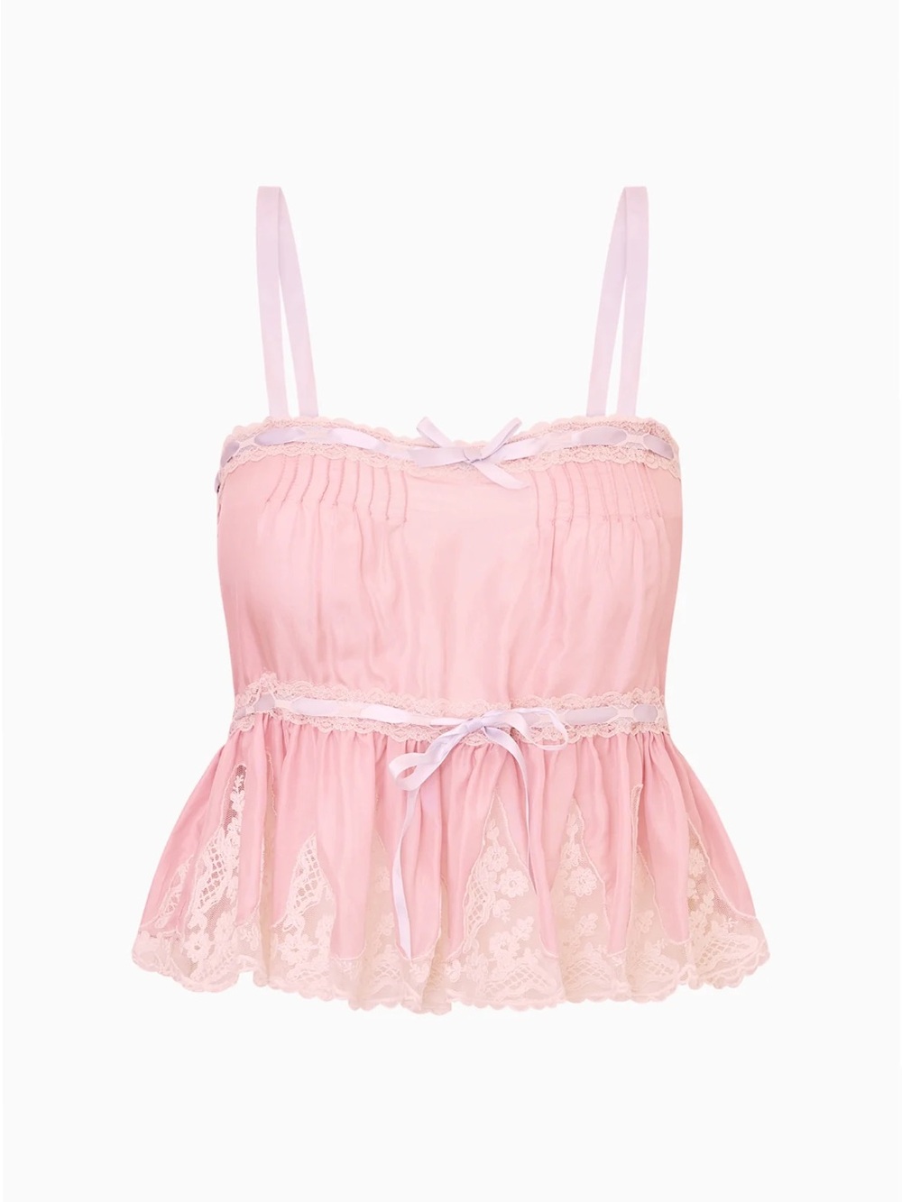 Love Shack Fancy Vesperine Silk Habotai Top - Picture 1 of 3